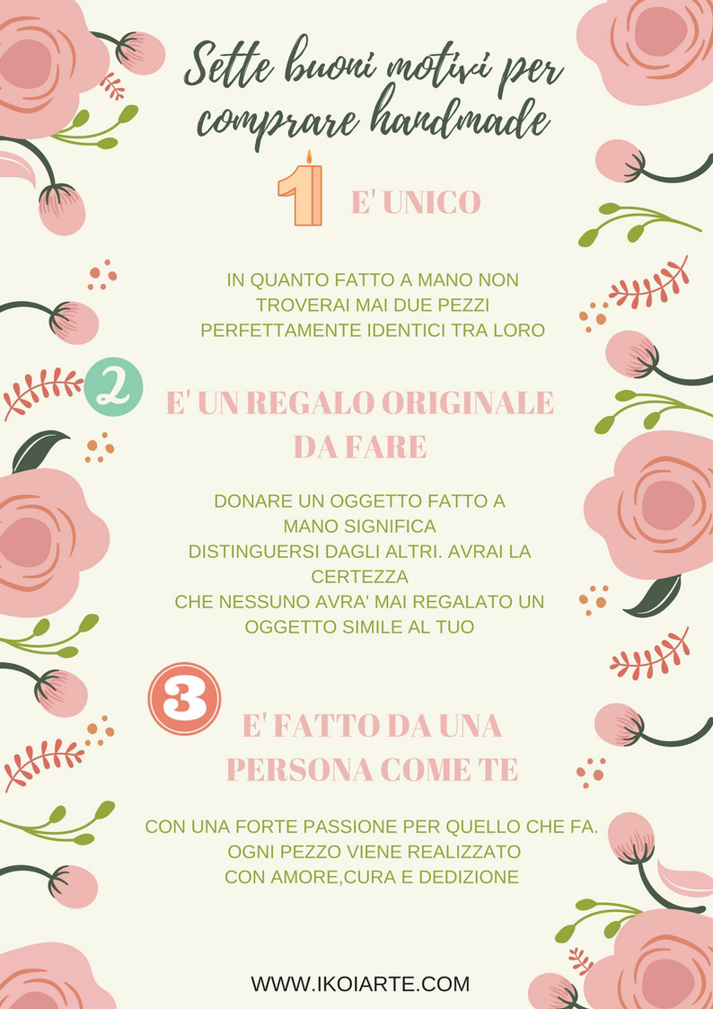 SETTE BUONI MOTIVI PER COMPRARE HANDMADE